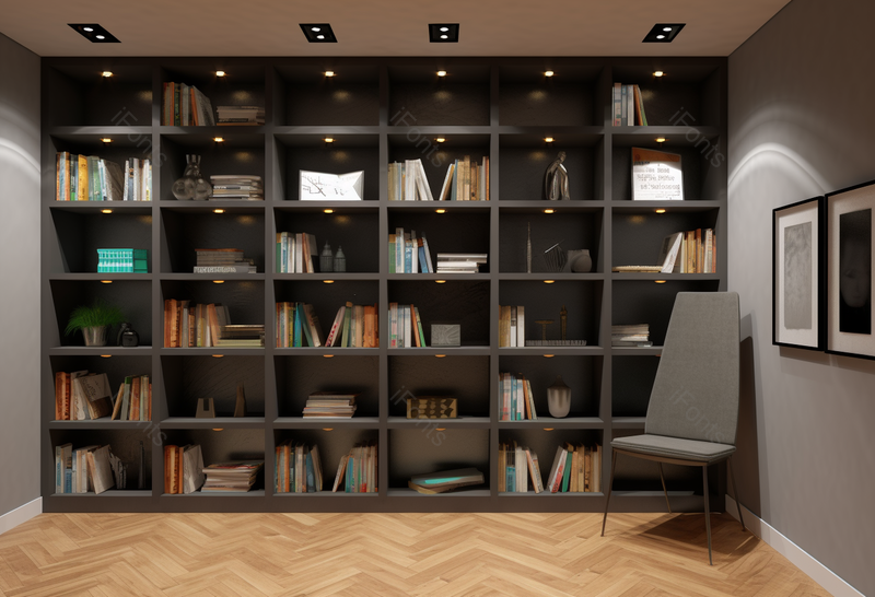 现代简约风书架陈列室内设计效果图背景图,高清,摄影图,摄影图片,图片大全,摄影图免费下载